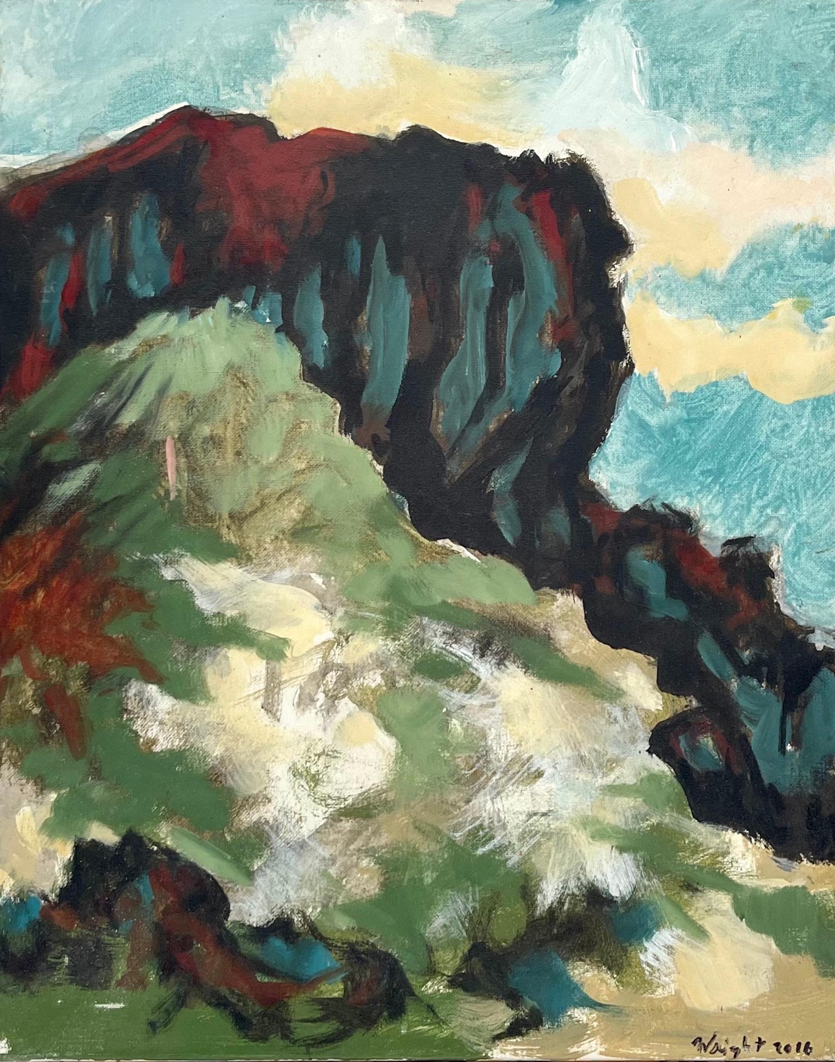 Michael Wright - Diablo Canyon IV, peinture de paysage abstraite En ...