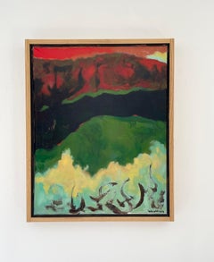 Diablo Canyon III, abstract landscape painting