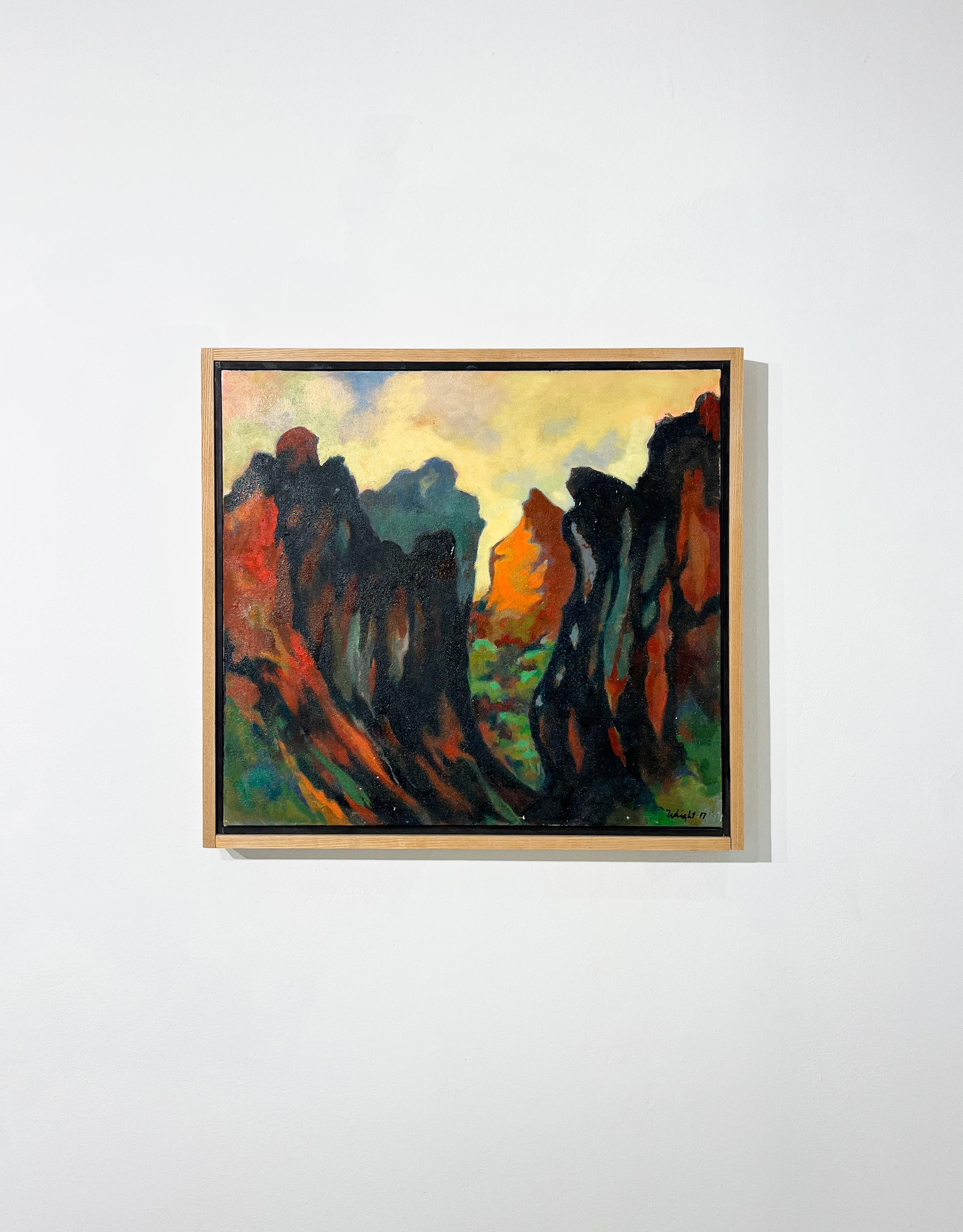 Pittura astratta di paesaggio. La fama comprendeva. 