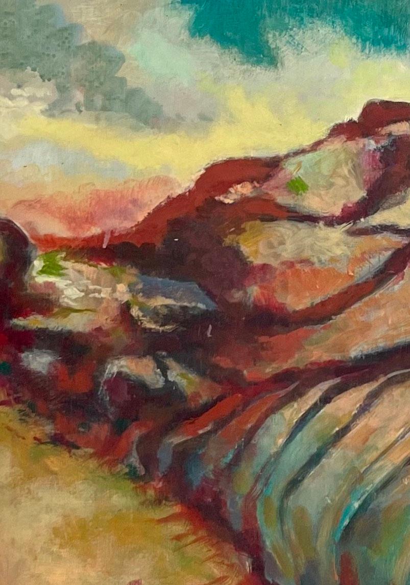 Diablo Canyon VII, abstract landscape painting - Contemporary Painting by Michael Wright