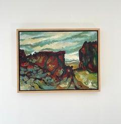 Diablo Canyon VIII, abstract landscape painting