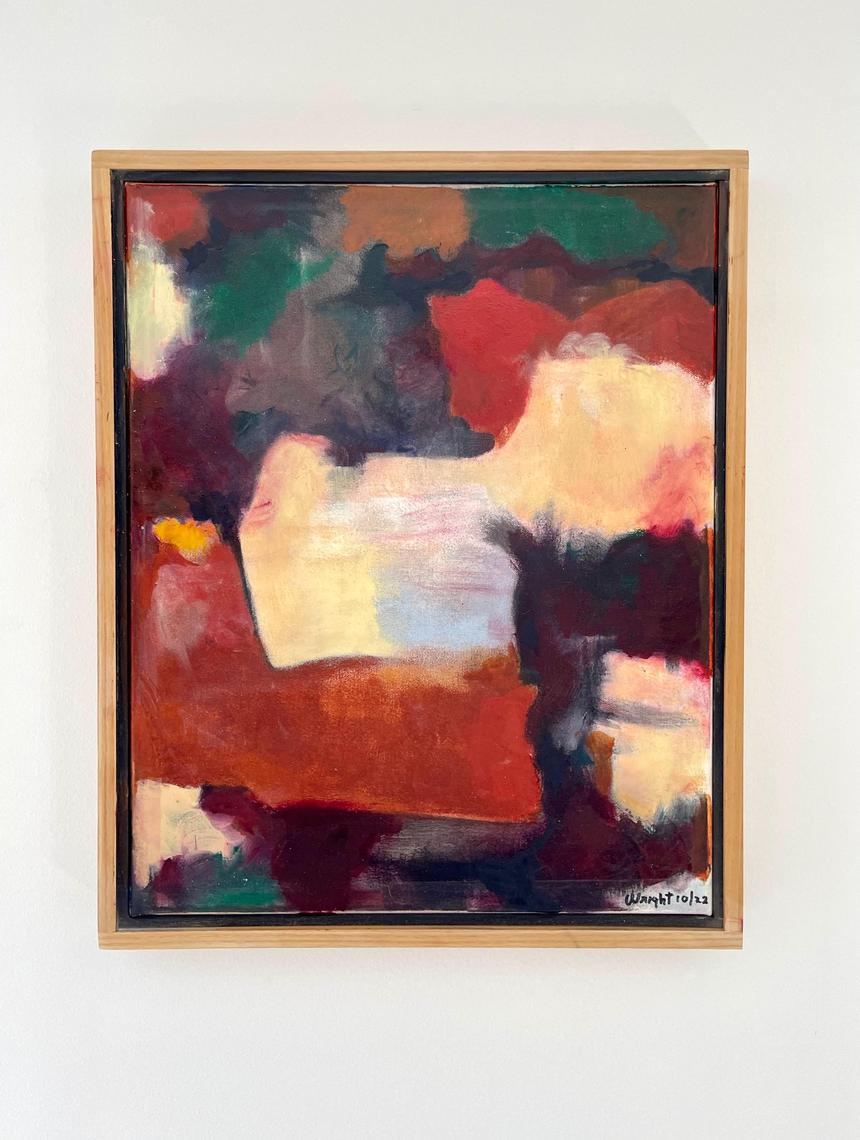 Past Tense, pittura astratta di paesaggio - Painting di Michael Wright