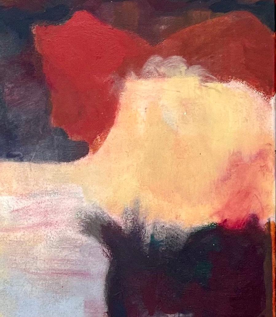 Past Tense, pittura astratta di paesaggio - Landscape Painting Marrone di Michael Wright