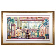 Michael Young Ladies Ready to Wear Signed Contemporary Serigraph 185/300 Framed