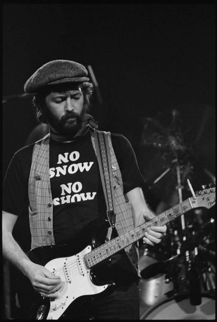 Michael Zagaris Black and White Photograph – Eric Clapton