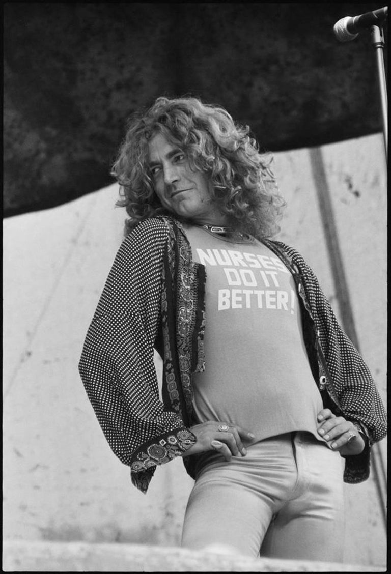 Michael Zagaris Black and White Photograph - Robert Plant