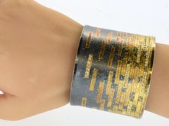 Bracciale grande di Michael Zobel in sterlina con oro e diamanti, c.C. 2007