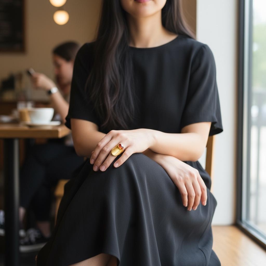 Moderno Anello Michael Zobel con granato spessartite, 10,19 carati e diamanti colorati 18 carati,  2002 in vendita