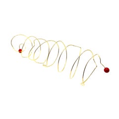 Michaela - Bracelet 14k gold plated with red coral