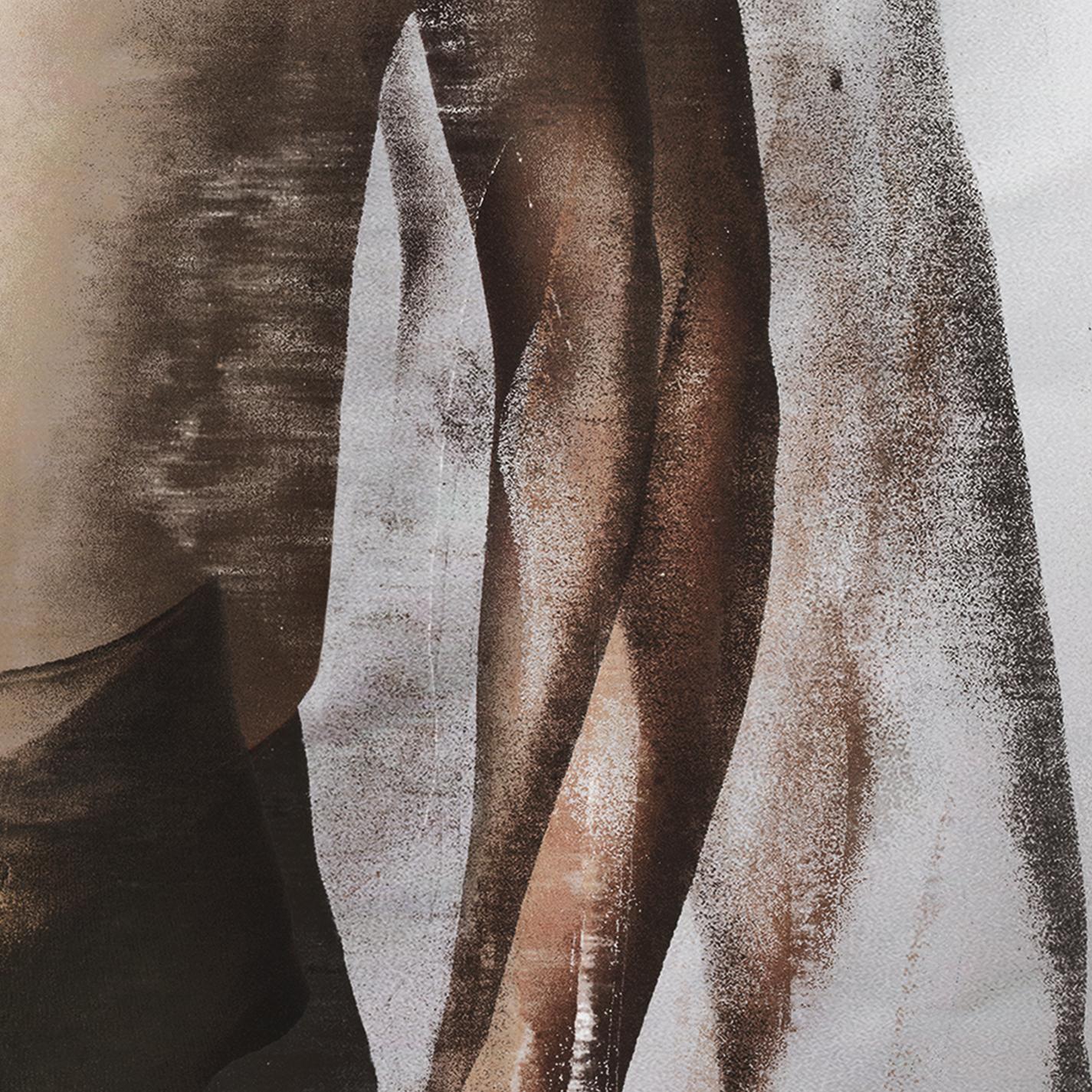 Pezzi. Dalla serie Farbtöne - Figurative Photograph Grigio di Michaela Haider