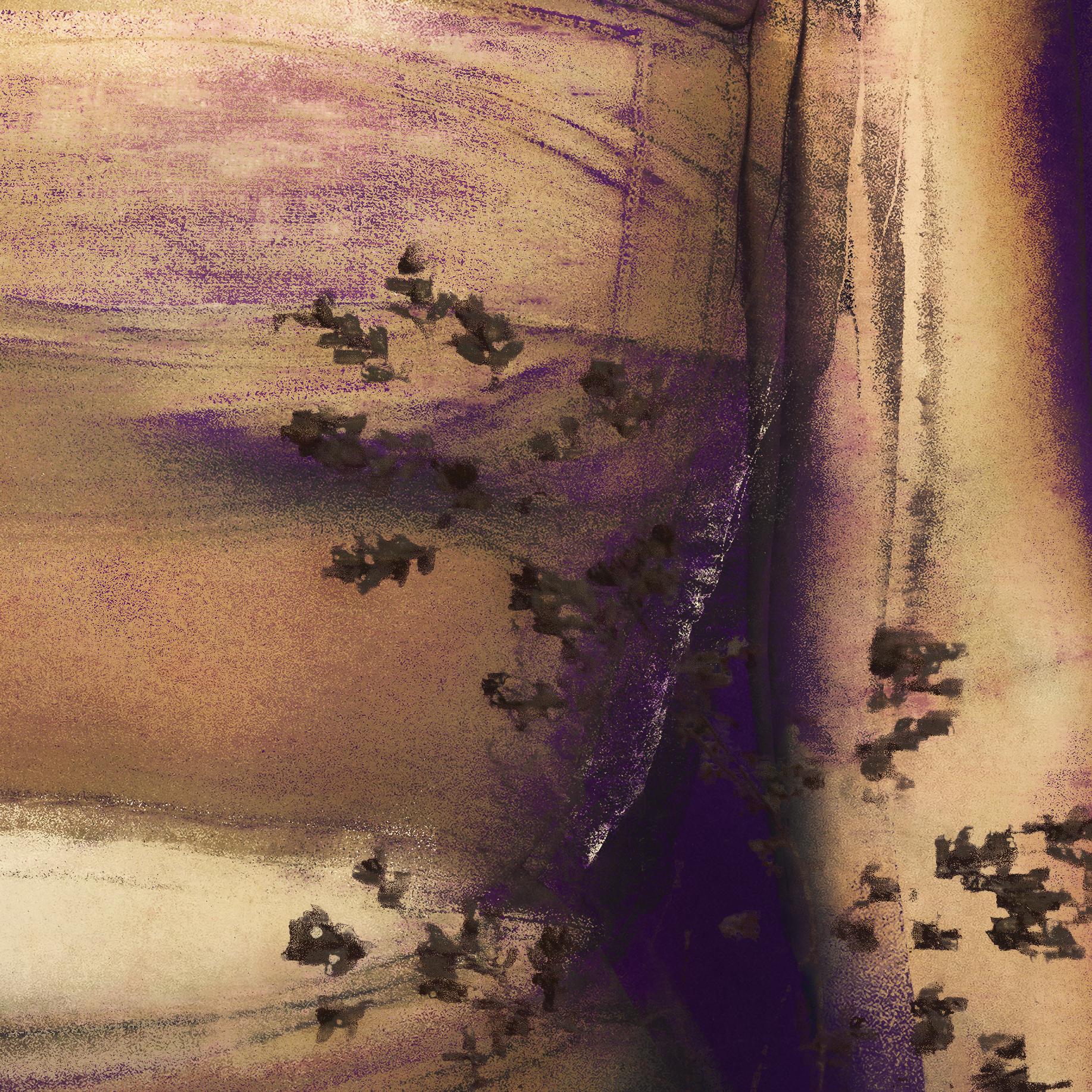 To Yield. From Farbtöne Series - Purple Color Photograph by Michaela Haider