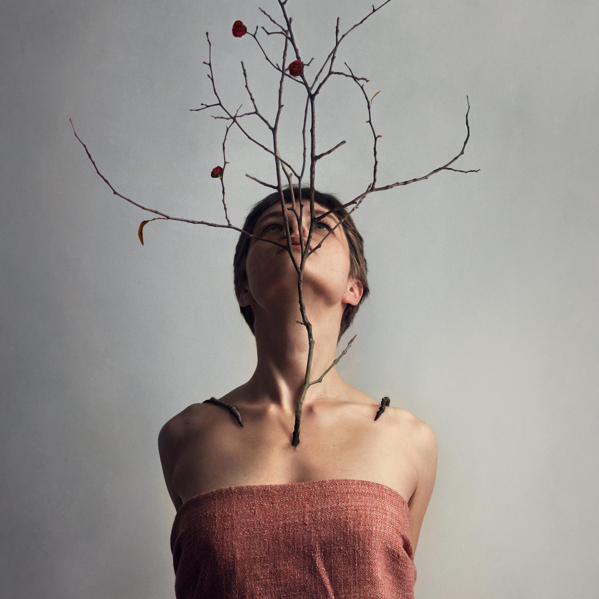 Transformation. Color photography - Gray Figurative Photograph by Michaela Haider