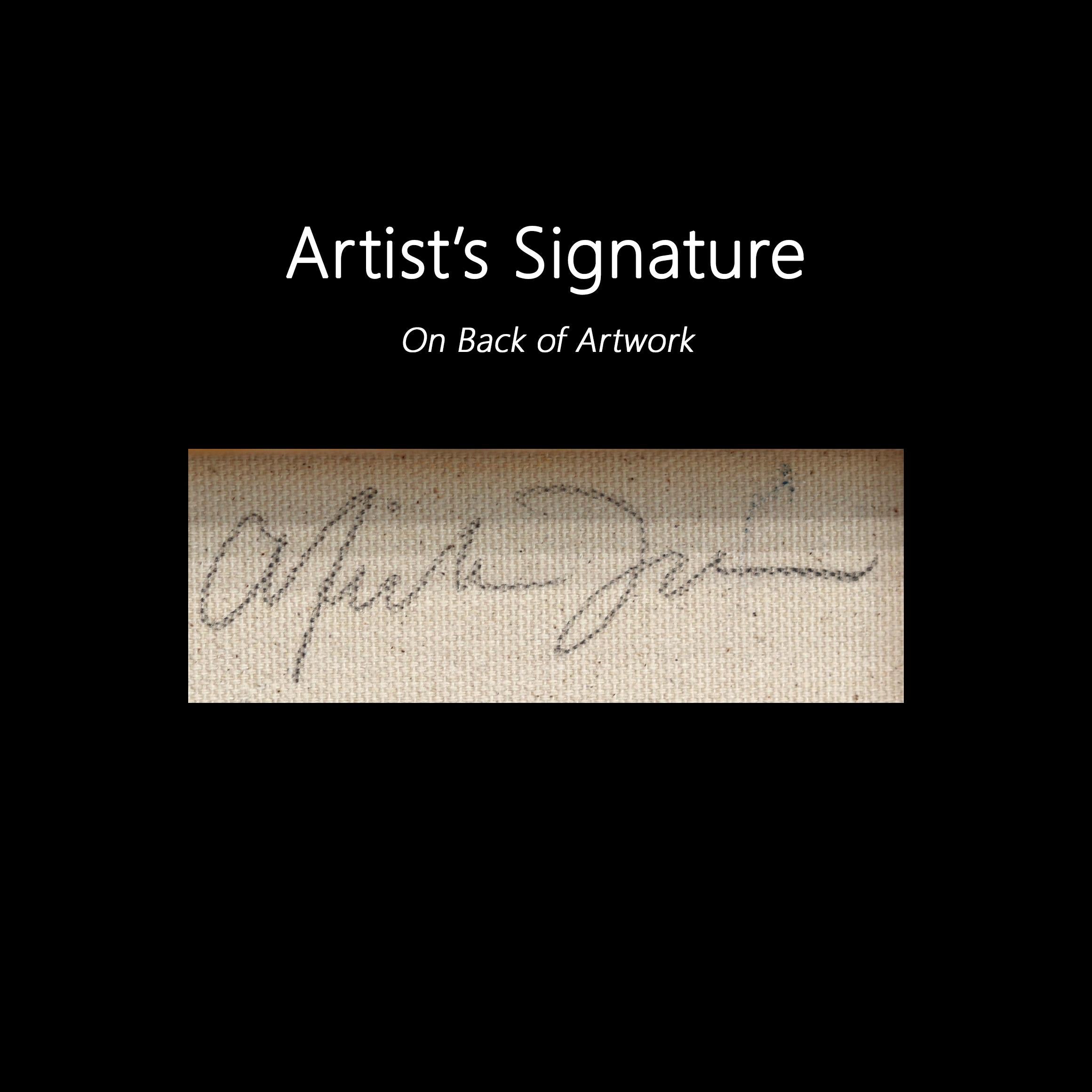 Cove Within - Original Colorful Oceanscape Still Life Oil Painting on Canvas For Sale 6