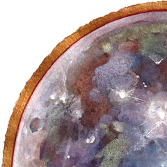 Die Mutter Mond - Original Himmlisches Stilleben Gemischtes Medienkunstwerk auf Papier