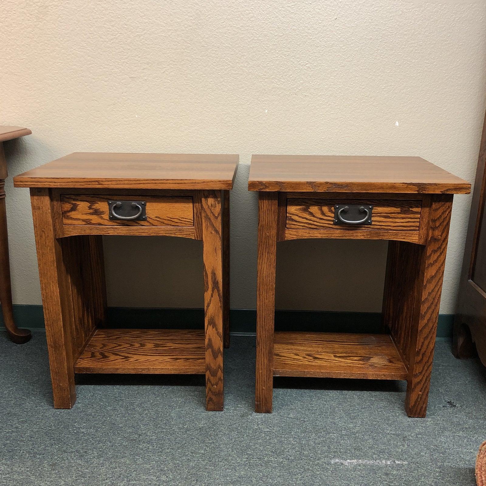 Michaels Furniture Mission Nightstands, a Pair For Sale 2