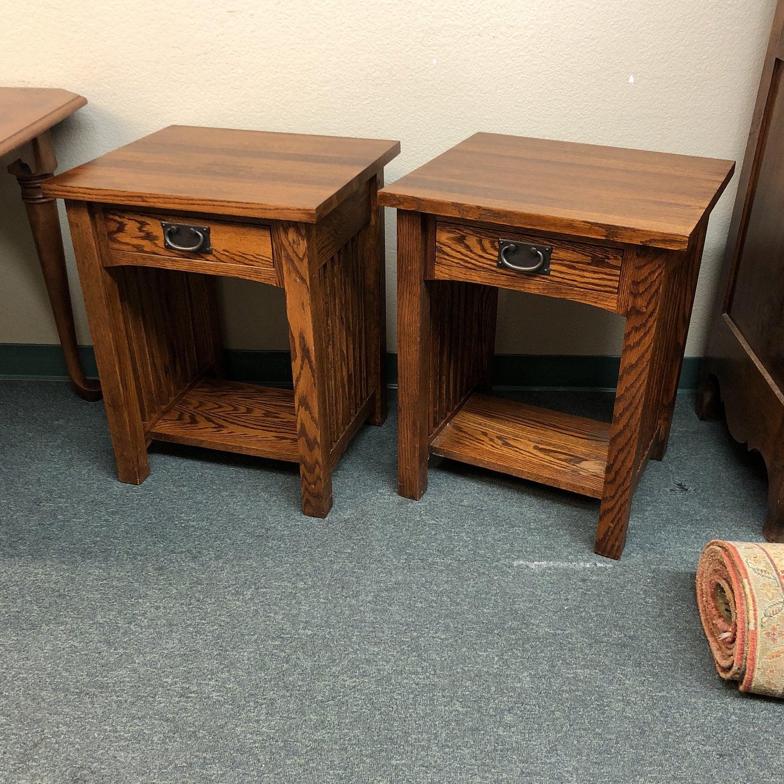 Other Michaels Furniture Mission Nightstands, a Pair For Sale