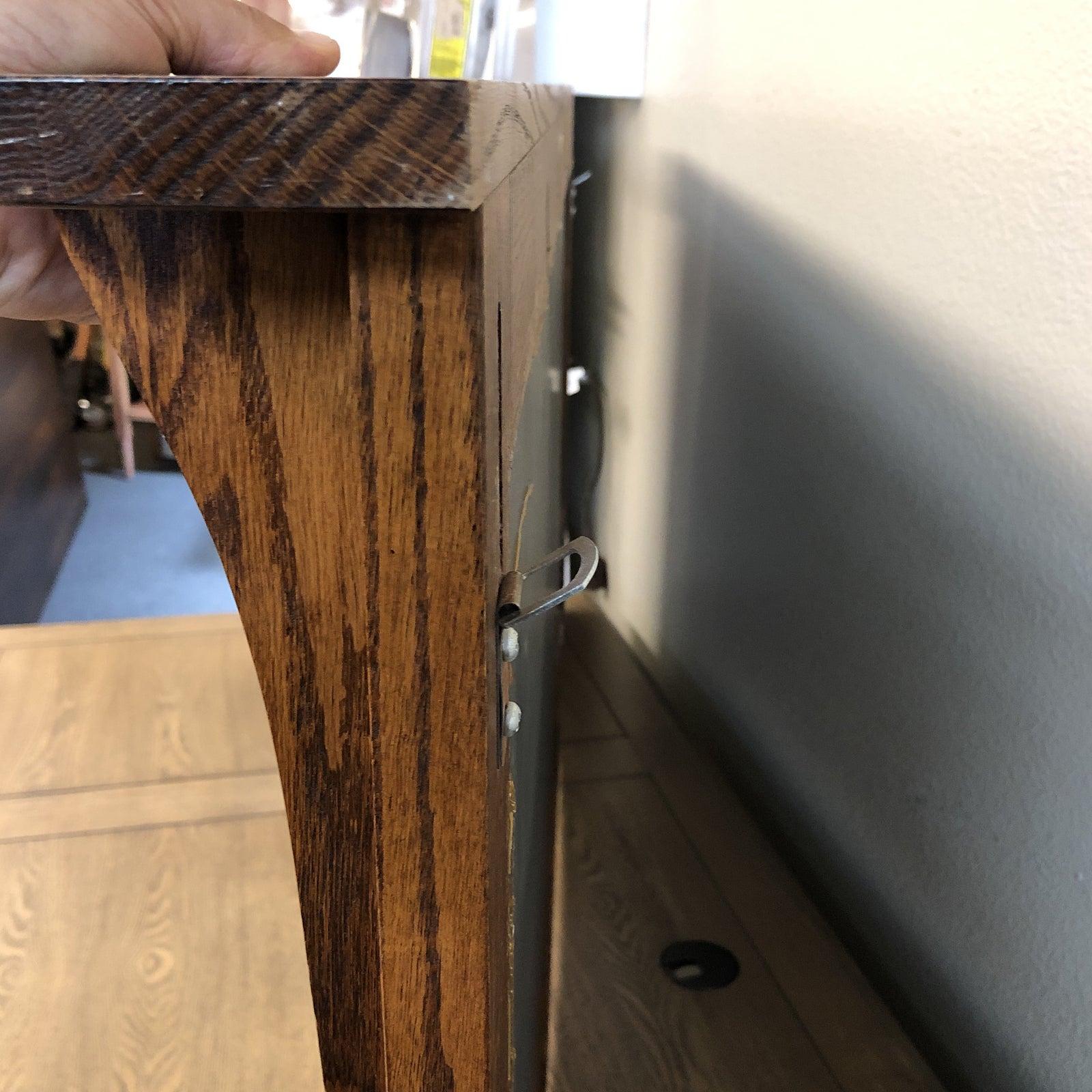 Contemporary Michaels Furniture Mission Oak Mirror For Sale