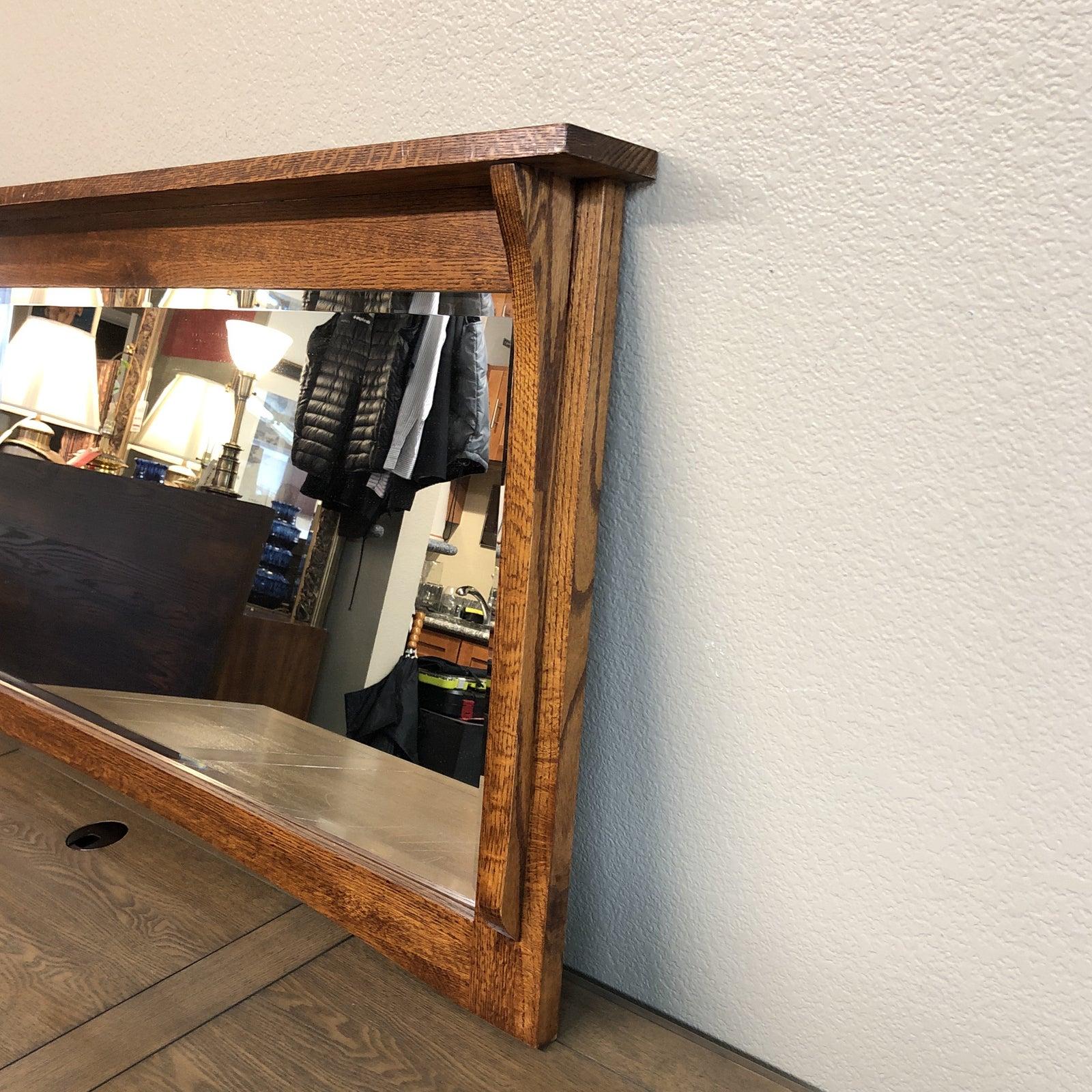 Other Michaels Furniture Mission Oak Mirror For Sale