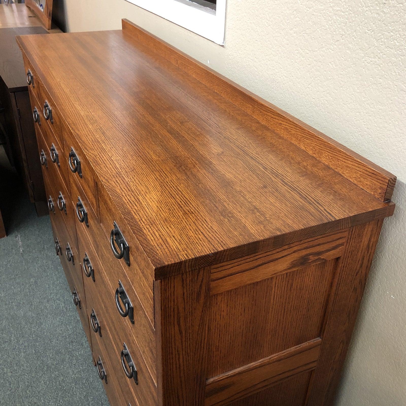 Michaels Furniture TwelveDrawer Mission Dresser For Sale at 1stDibs