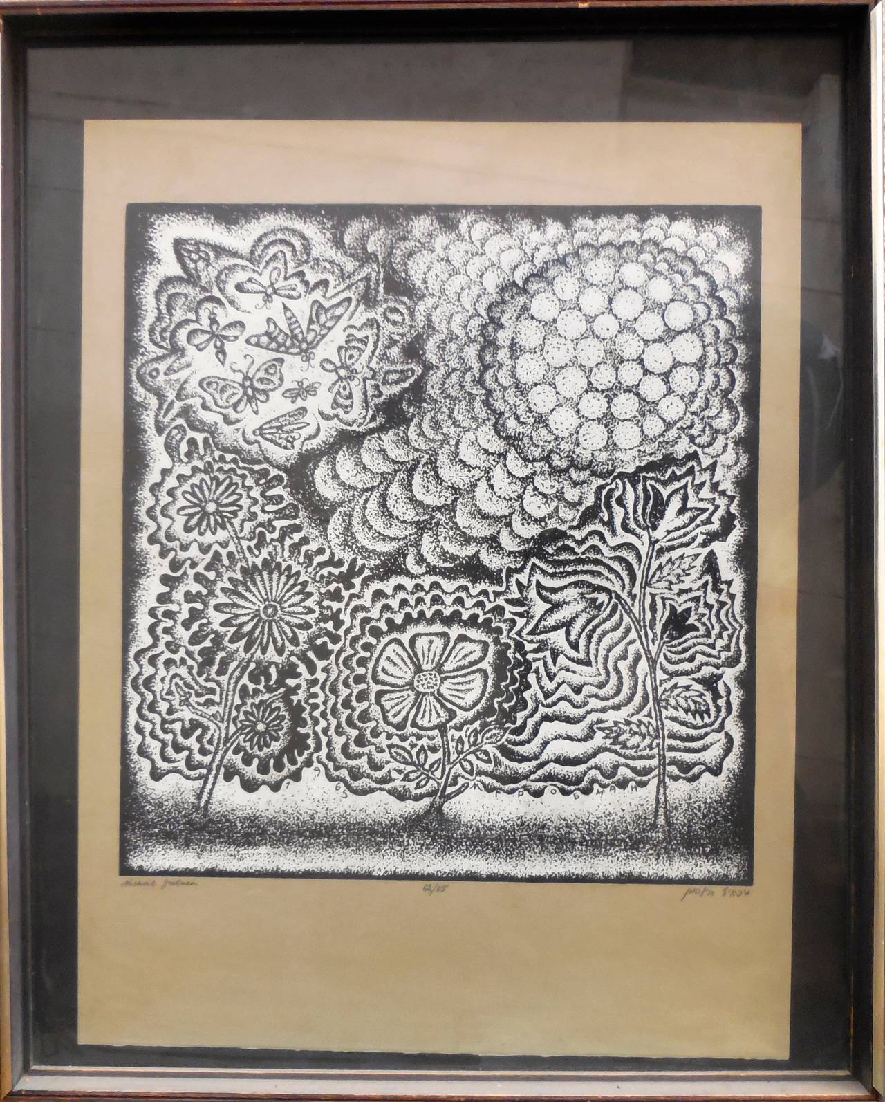 Flora y Fauna Serigrafía - Print de Michail Grobman