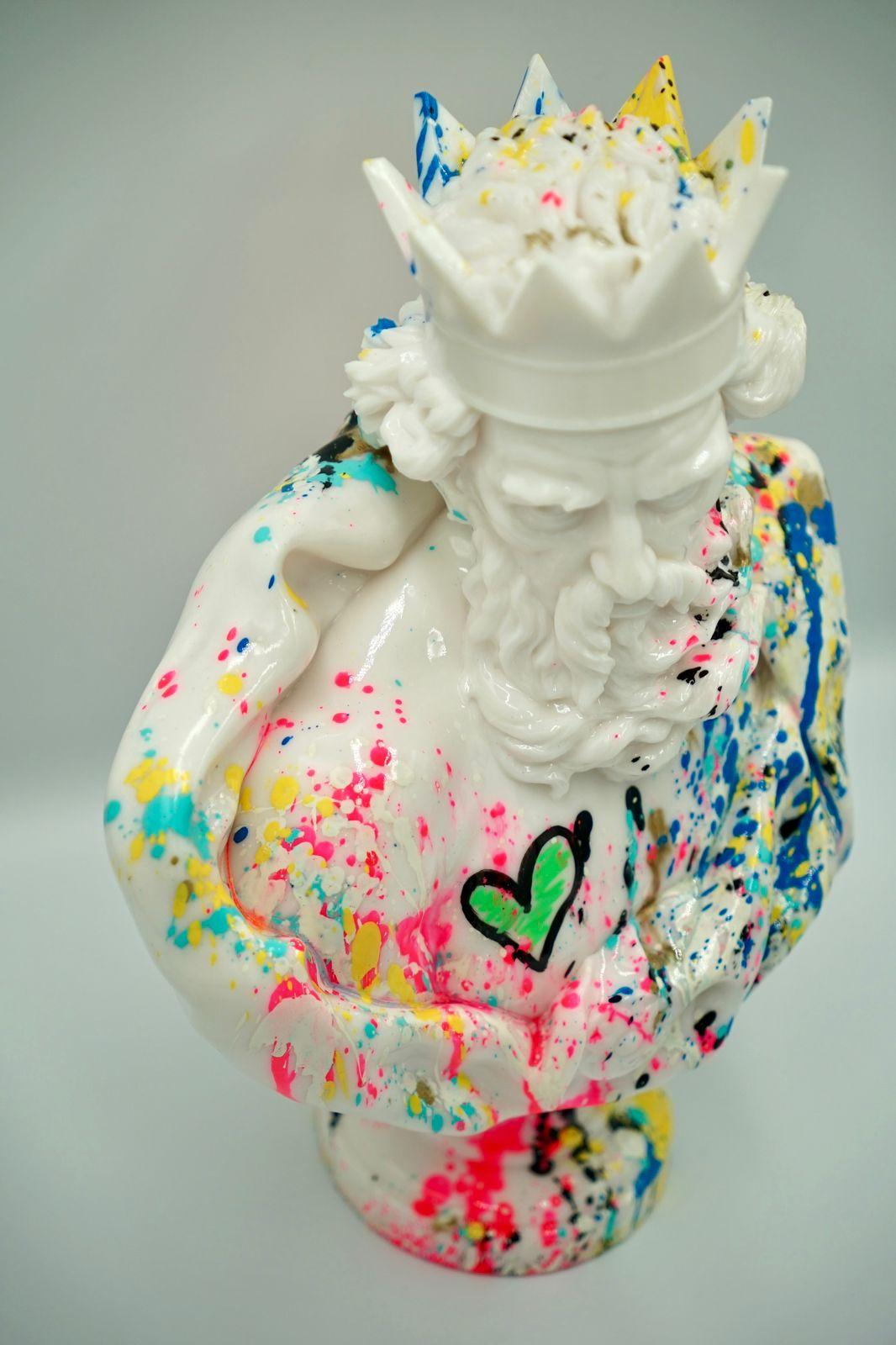 MICHAIL - King Poseidon, Pop Art - Sculpture by Michail