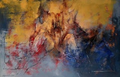 Una coppia. Pittura acrilica figurativa originale su tela - Studio moderno di nudo