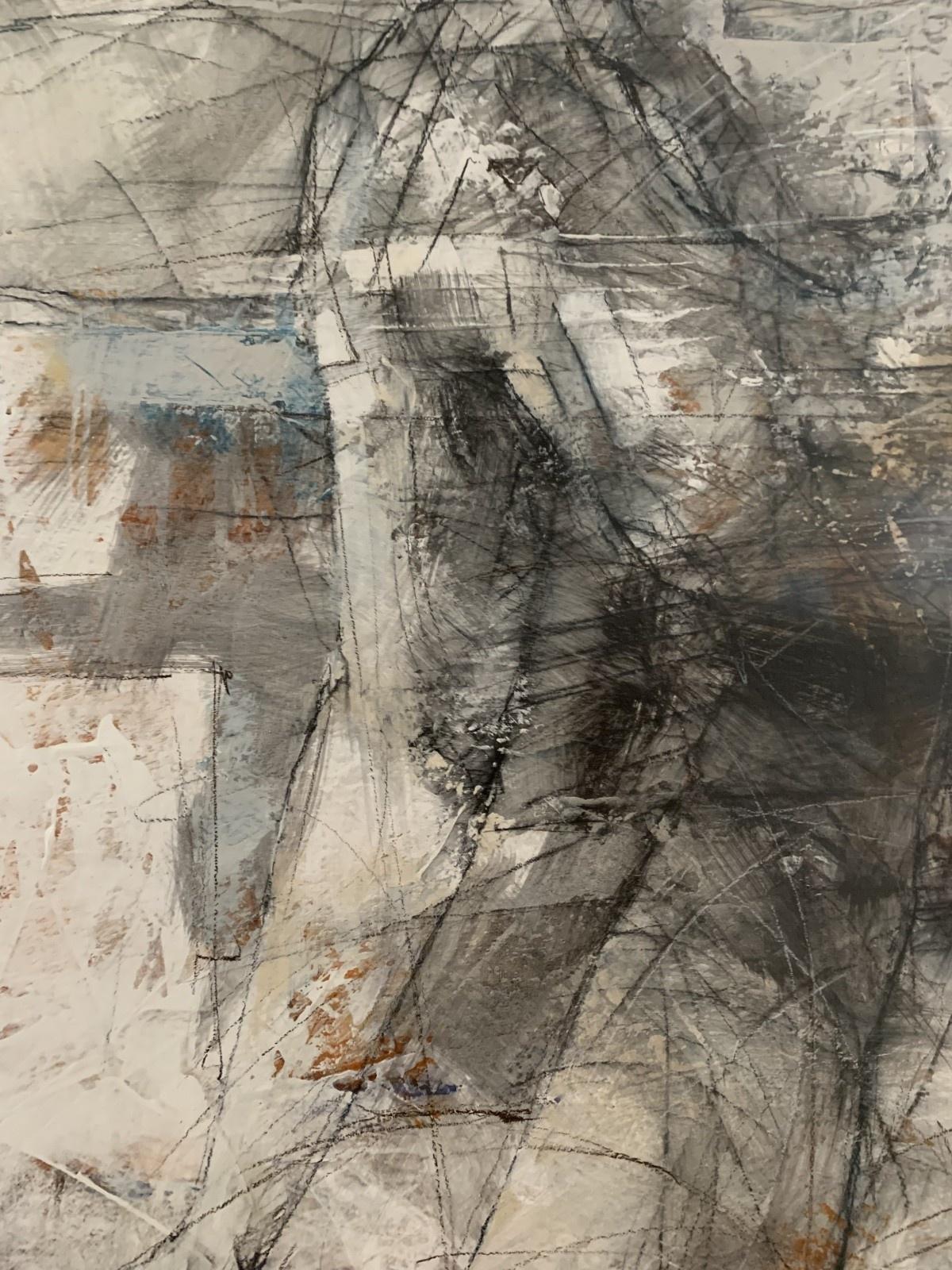 Nudo. Pittura acrilica figurativa, Astrazione, Monocromatico, Artista polacco 2
