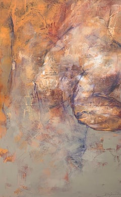 Desnuda. Pintura acrílica figurativa y abstracta, Cuerpo, Artista polaco