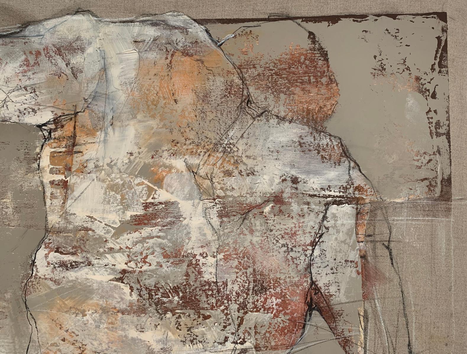 Quadro contemporaneo in acrilico su tela raffigurante un nudo dell'artista polacco Michal Bajsarowicz. L'opera è un'interpretazione artistica del corpo umano con elementi astratti. La composizione è simile a uno schizzo. 

MICHAL BAJSAROWICZ (nato