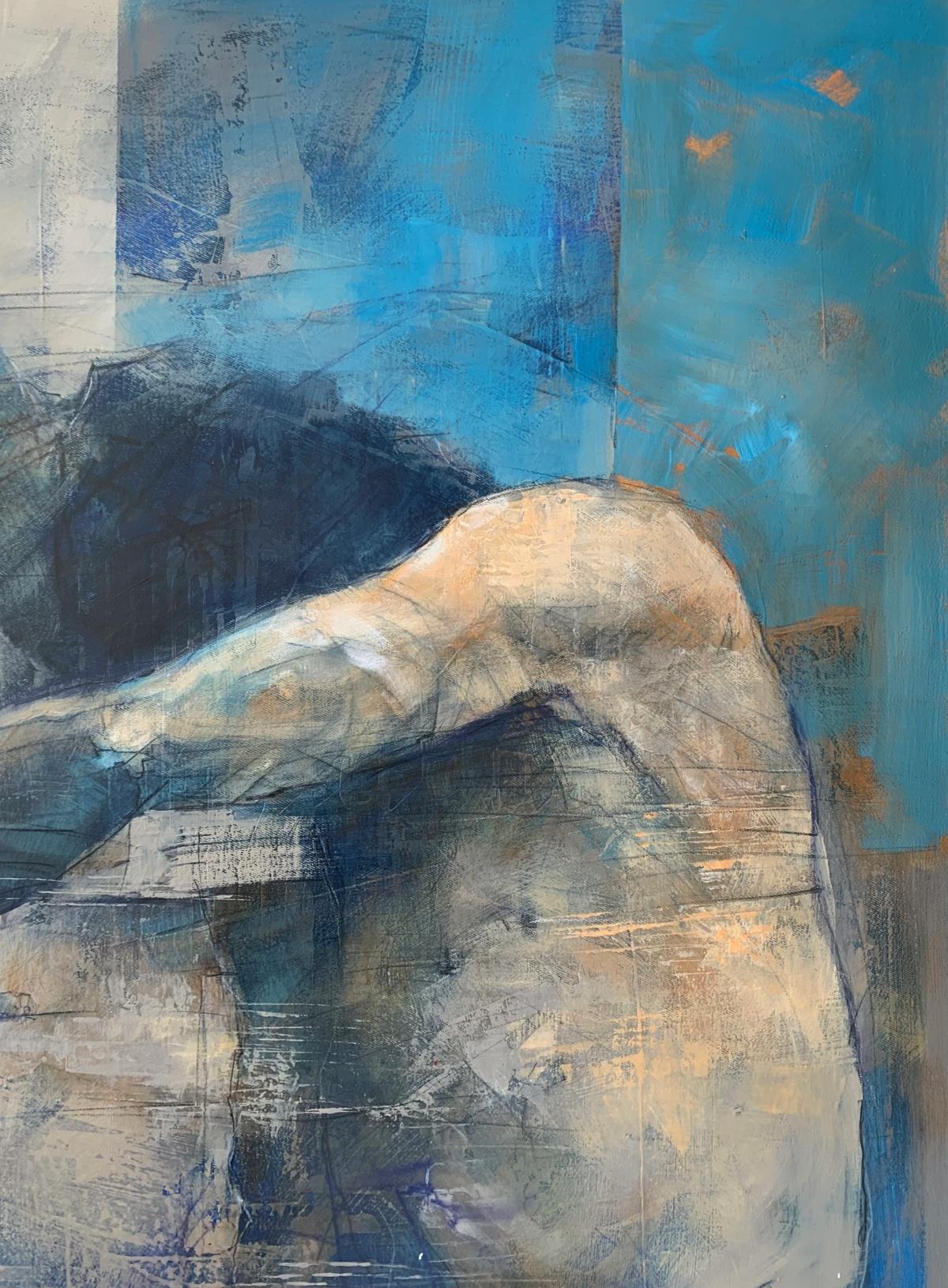 Quadro contemporaneo in acrilico su tela raffigurante un nudo dell'artista polacco Michal Bajsarowicz. L'opera è un'interpretazione artistica del corpo umano con elementi astratti. La composizione è simile a uno schizzo. 

MICHAL BAJSAROWICZ (nato