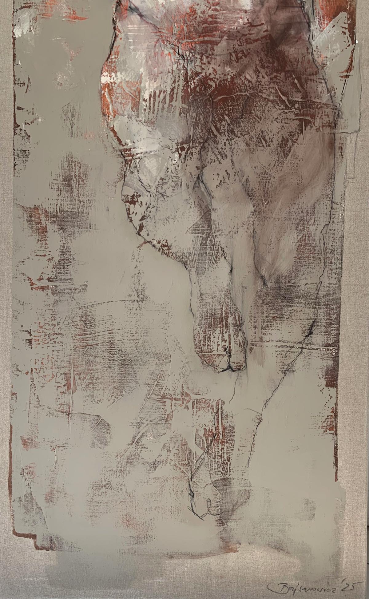 Nudo. Pittura acrilica figurativa e astratta, Corpo, artista polacco in vendita 1