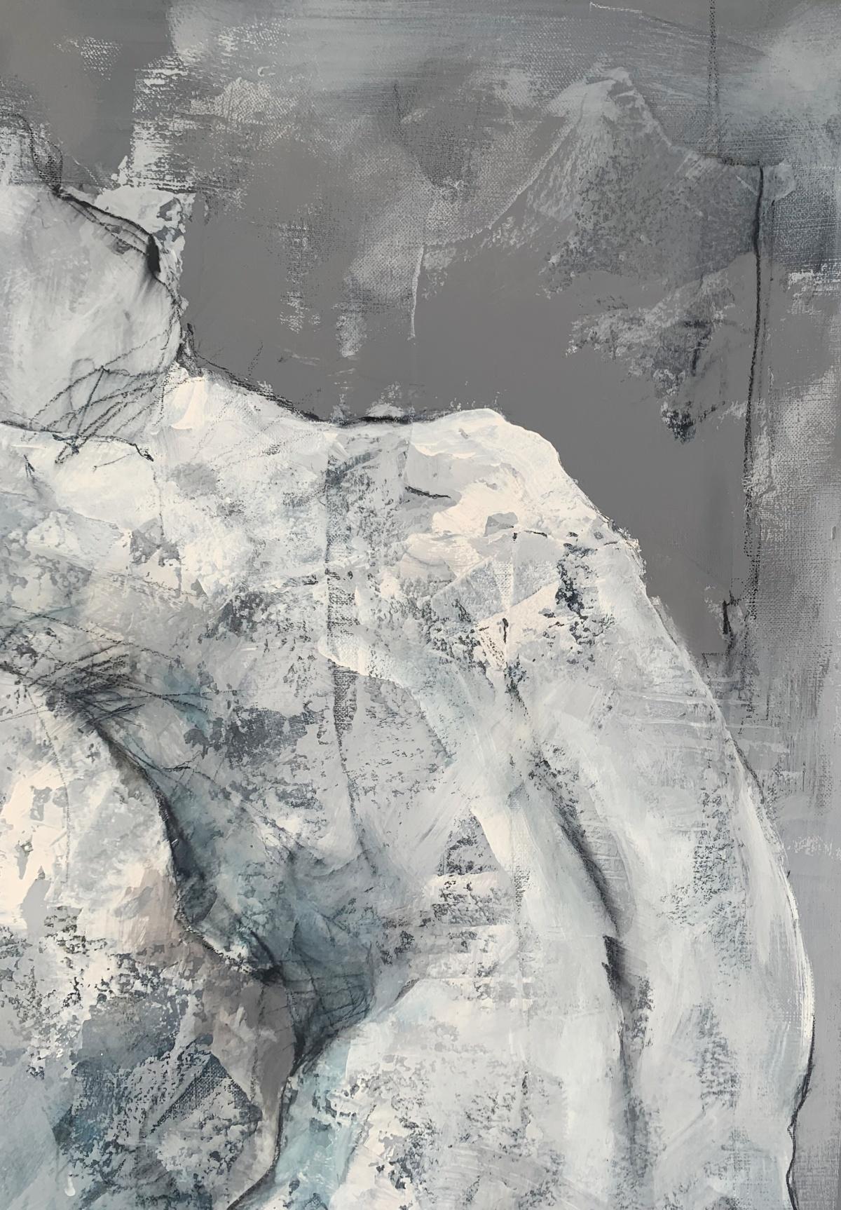 Nudo. Pittura acrilica figurativa e astratta, Corpo, artista polacco in vendita 2
