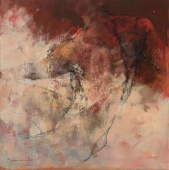 Nudo. Pittura acrilica figurativa e astratta, Corpo, artista polacco