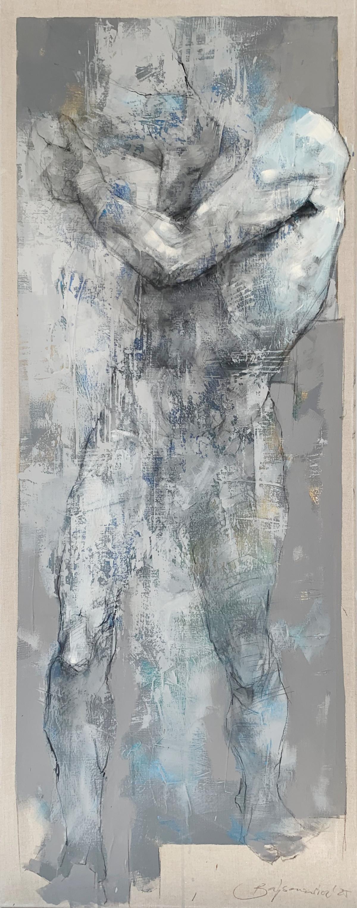 Nus. Peinture acrylique figurative et abstraite, Corps, artiste polonais