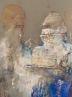 The people. Figurative Acrylic Painting, Abstraction, Polish artist