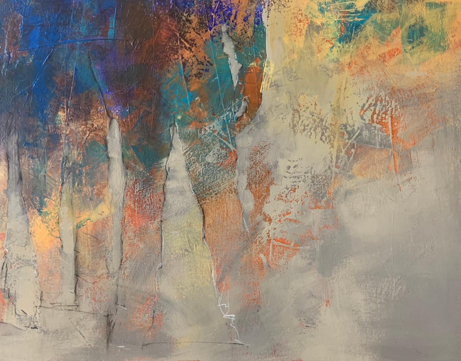 Le persone. Pittura acrilica figurativa, Astrazione, Artista polacco - Figurative Painting Marrone di Michał Bajsarowicz