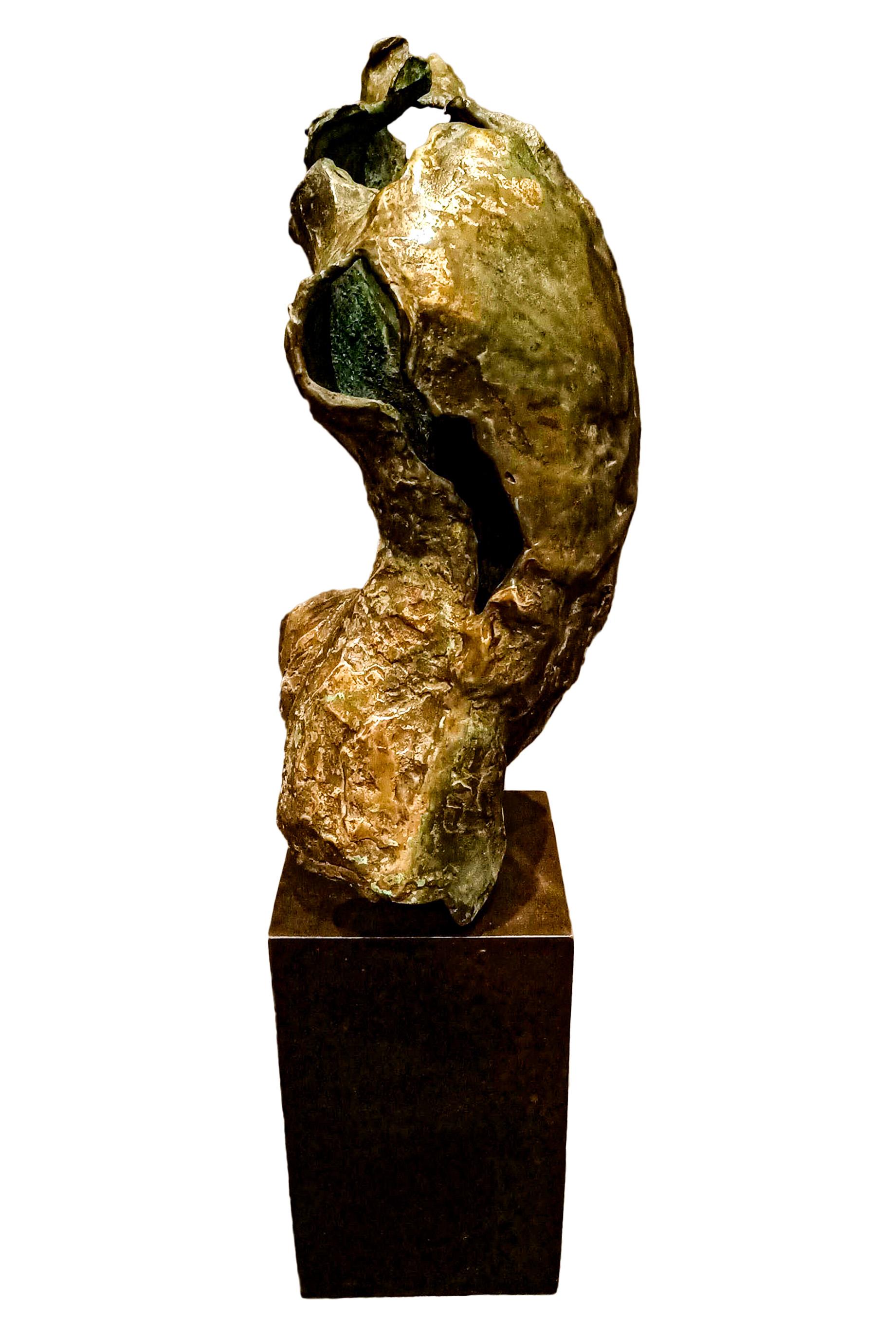 Michał Bajsarowicz Male Nude Torso, Contemporary bronze scupture 64x24x15cm 2021 For Sale 2