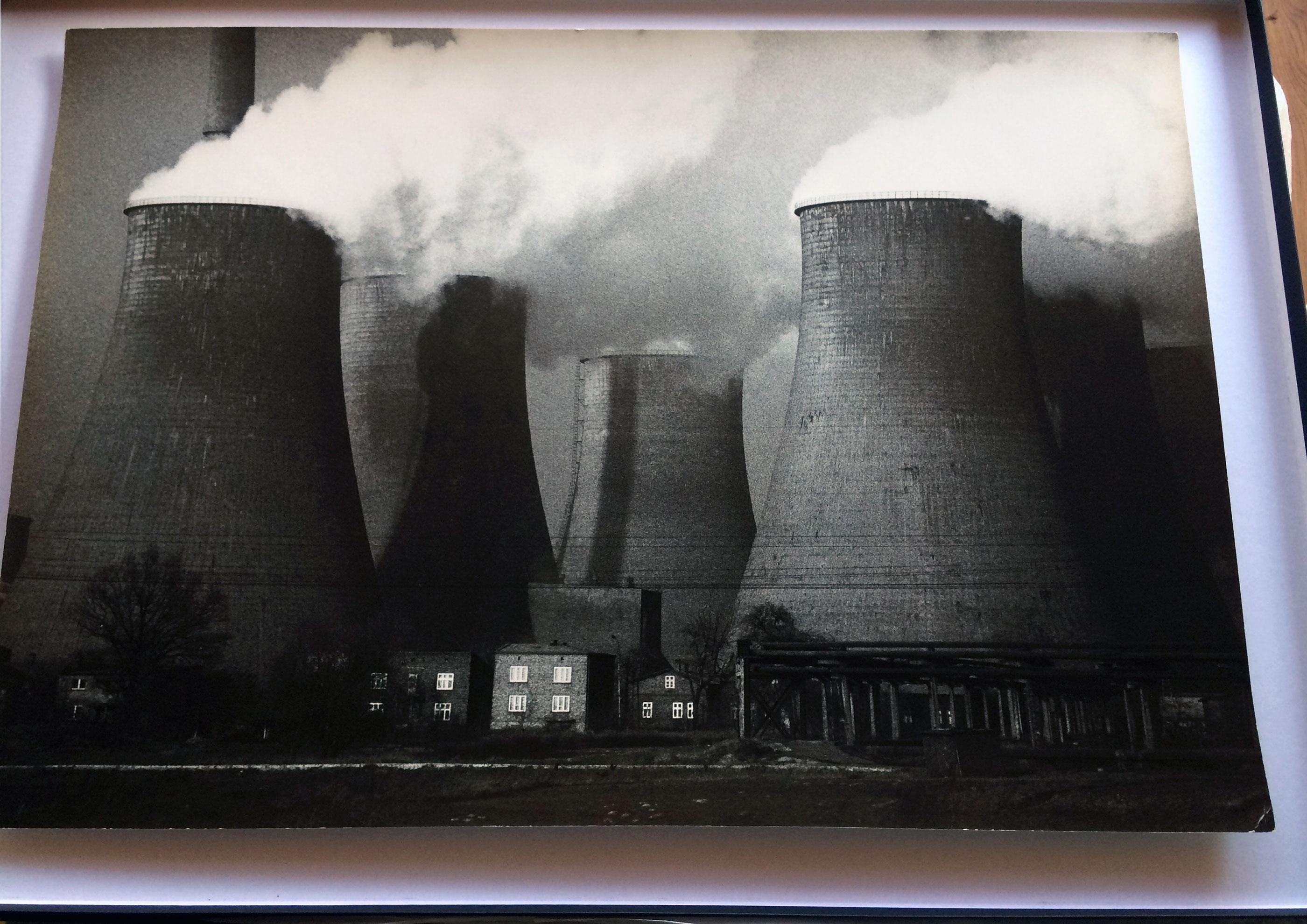 The Lagisza Power Station, Silesia, Poland; Industrial landscape - Rare Vintage - Photograph by Michal Cala