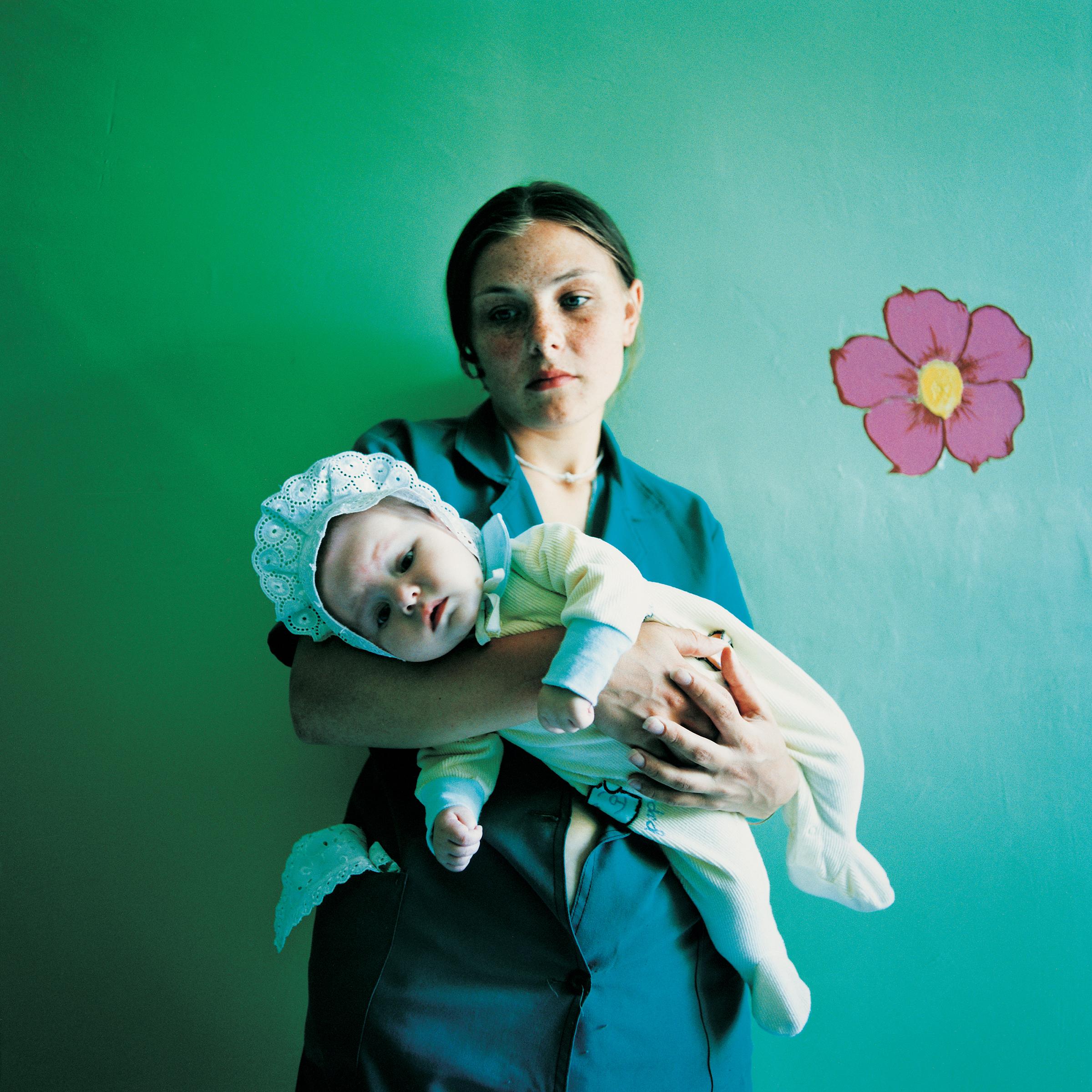 Michal Chelbin Portrait Photograph - Diana with Yulia (Sentenced for Theft): Prison for Women with Children