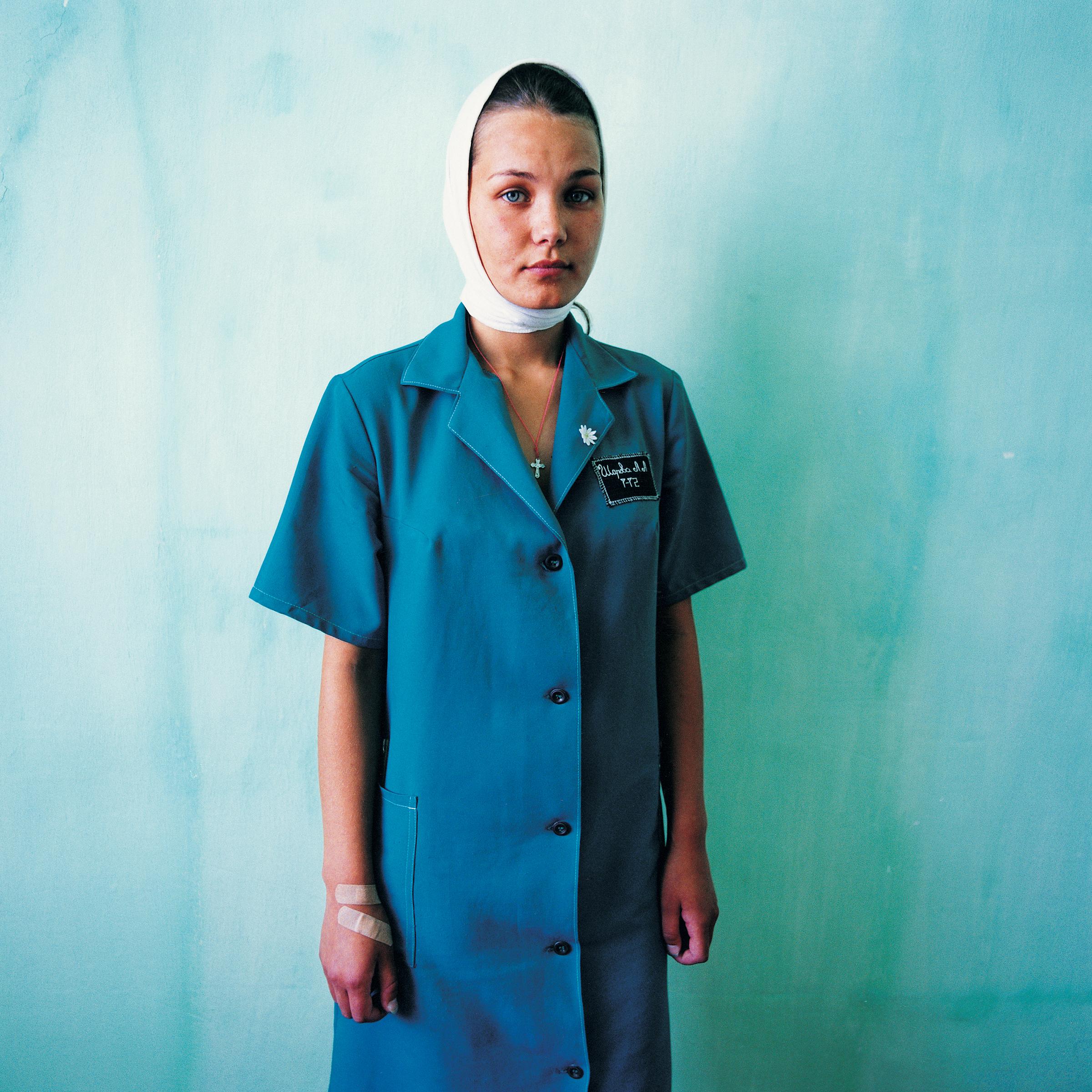 Michal Chelbin Portrait Photograph - Nastya (Wouldn’t reveal her Crime): Women’s Prison