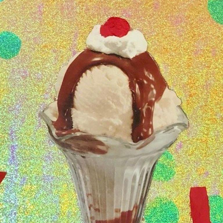 Yummy! Ice-cream! - Contemporary Mixed Media Art by Michal Nachmany