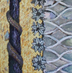 First and last - Contemporary Abstract, Figurative Acrylic Painting, Textured