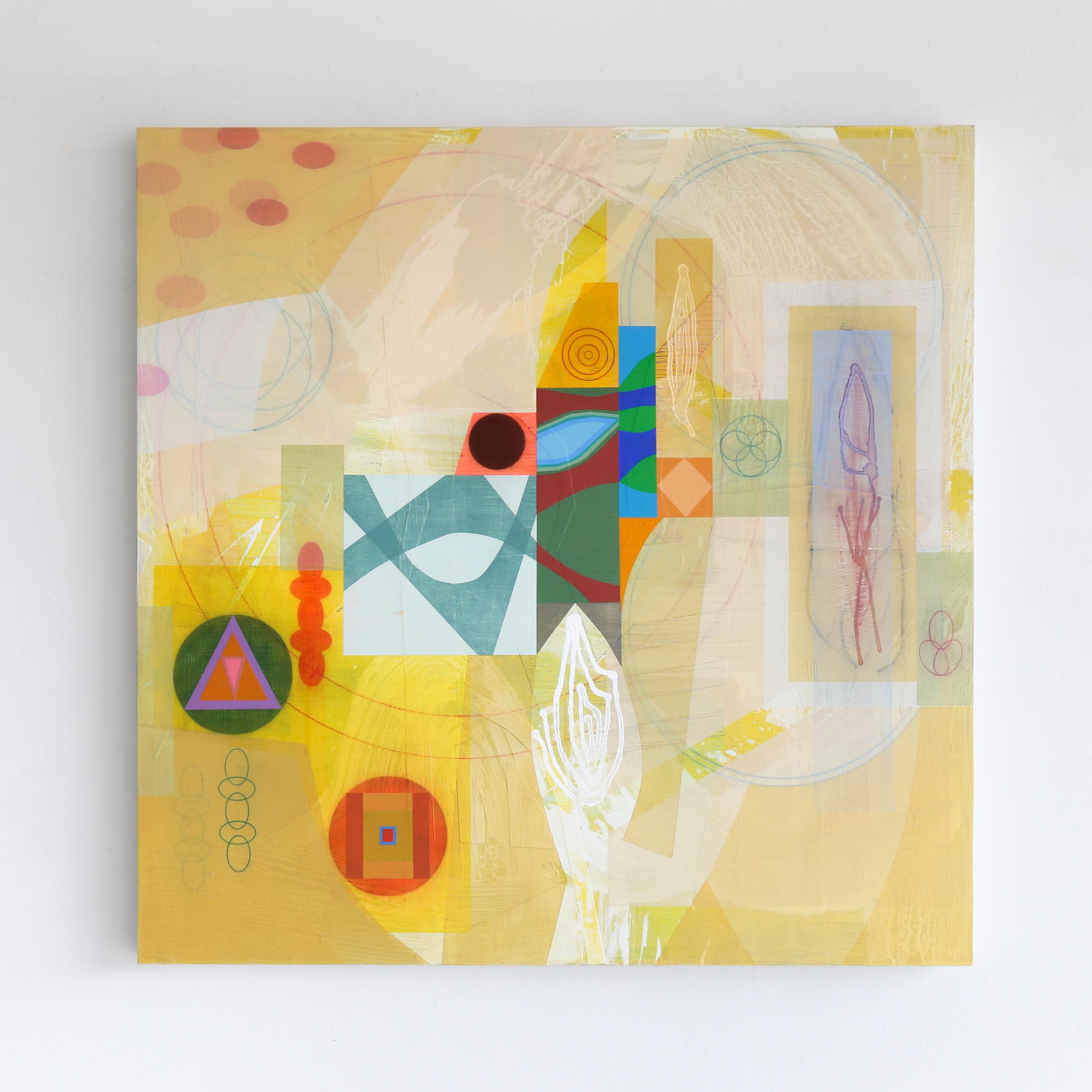 TOTEM DU SOLEIL - Painting de Micheal Barringer