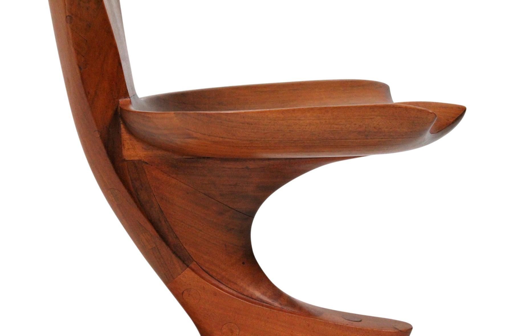 Walnut Michael Coffey Viking Chair, 1960s For Sale