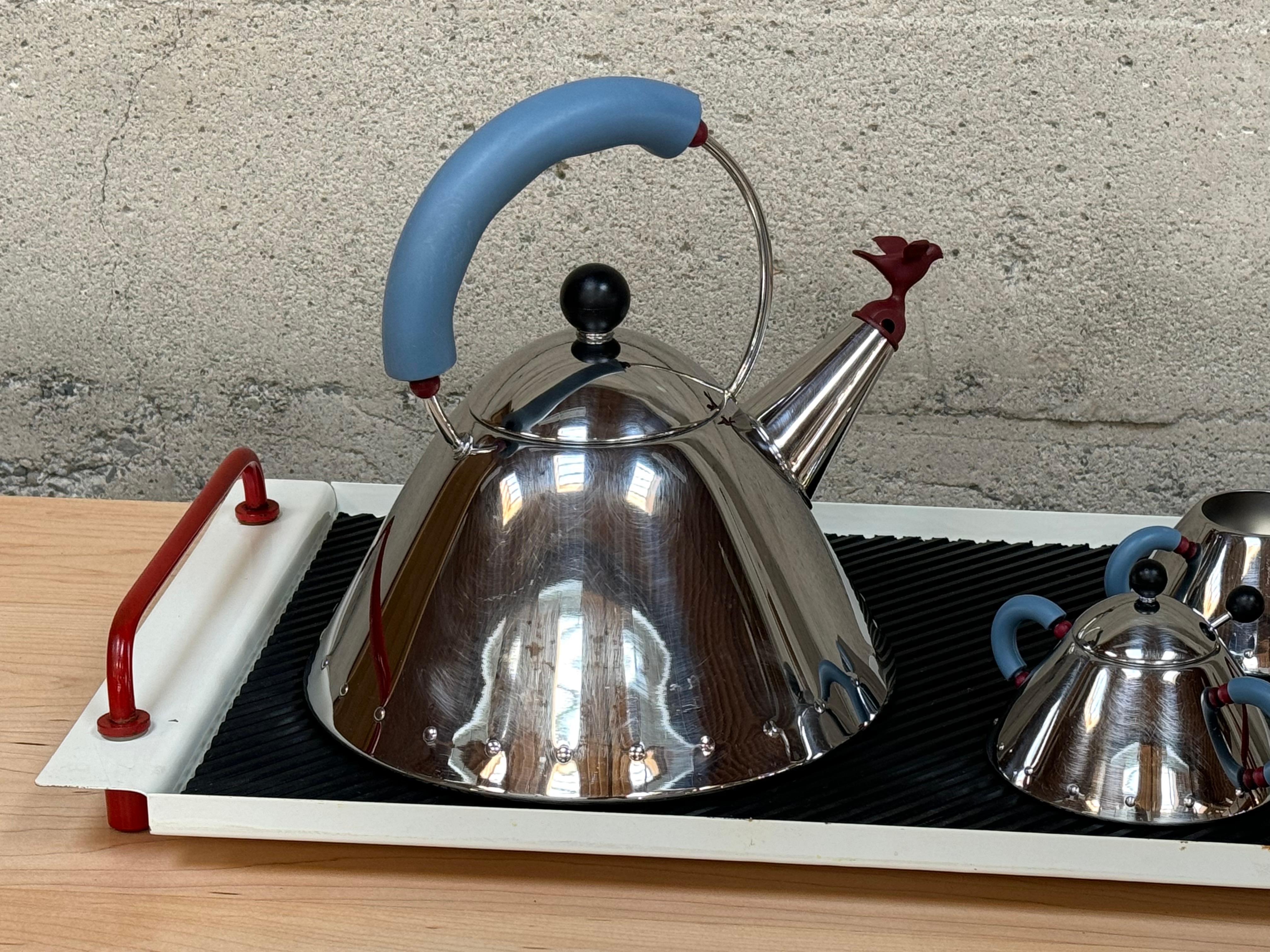 Italian Micheal Graves for Alessi Tea Service Set Memphis Design