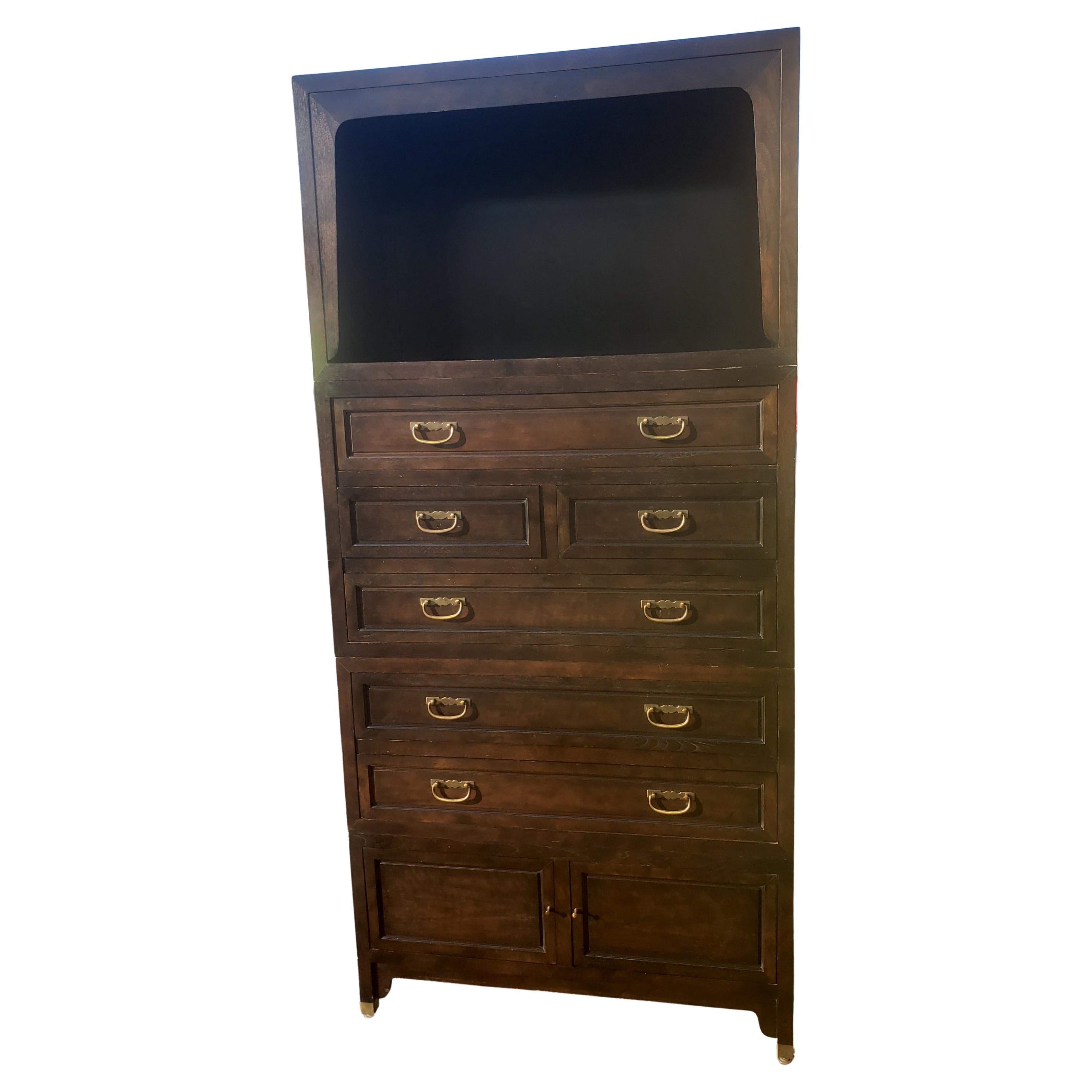 Micheal Taylor for Baker Furniture Chest Bookcase Far East Collection For Sale
