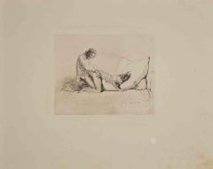 Erotic Scene - Héliogravure by Micheal Von Zichy - 1911