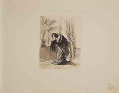 Erotische Szene - Heliogravüre von Micheal Von Zichy - 1911