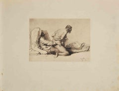 Erotic Scene - Héliogravure by Micheal Von Zichy - 1911