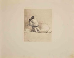Used Erotic Scene - Héliogravure by Micheal Von Zichy - 1911